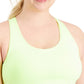 Sutiã esportivo feminino ID Ideology de impacto médio, amarelo, tamanho 3X