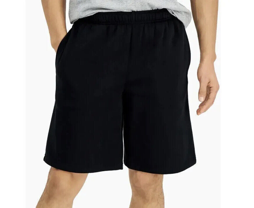 Id Ideology Shorts de malha masculina de ajuste regular, preto, tamanho XLT