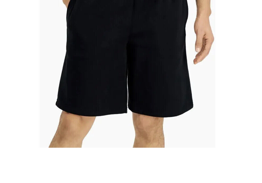 Id Ideology Shorts de malha masculina de ajuste regular, preto, tamanho XLT