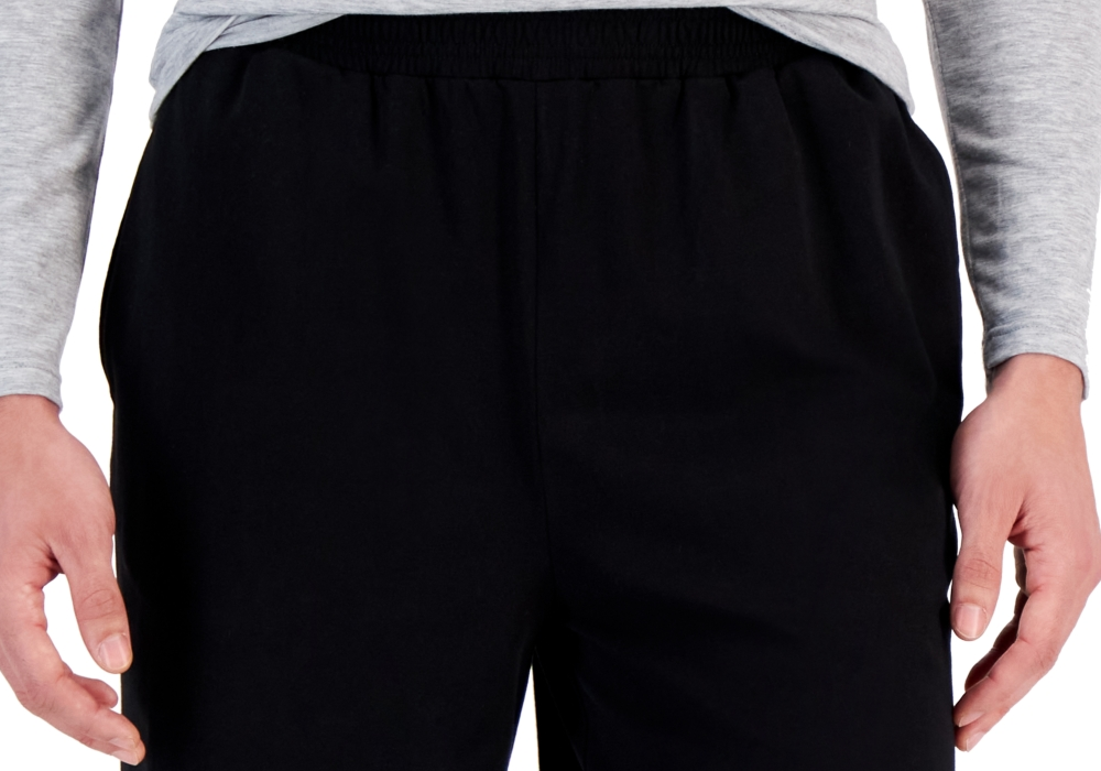 Id Ideology Shorts de malha masculina de ajuste regular, preto, tamanho XLT