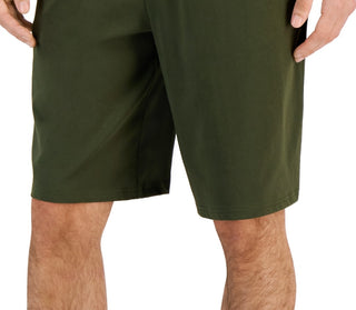 ID Ideology Shorts de malha de ajuste regular masculino, verde, tamanho extragrande