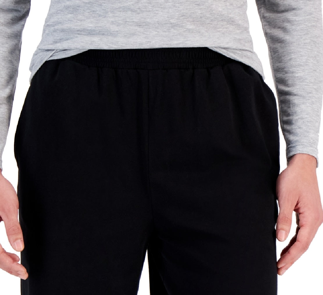 ID Ideology Shorts de malha masculino regular fit, preto, tamanho M