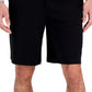 ID Ideology Shorts de malha masculino regular fit, preto, tamanho M