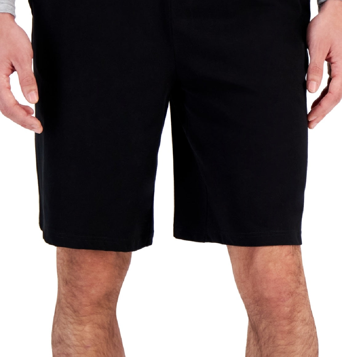 ID Ideology Shorts de malha masculino regular fit, preto, tamanho M
