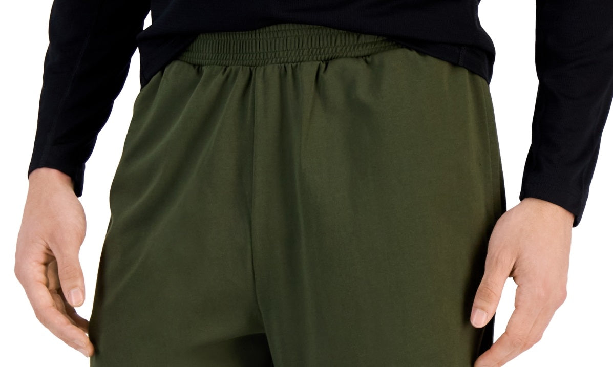 ID Ideology Shorts de malha masculino regular fit, verde, tamanho médio
