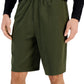 ID Ideology Shorts de malha masculino regular fit, verde, tamanho médio