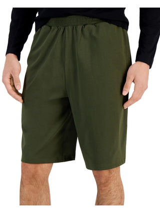 ID Ideology Shorts de malha masculino regular fit, verde, tamanho médio