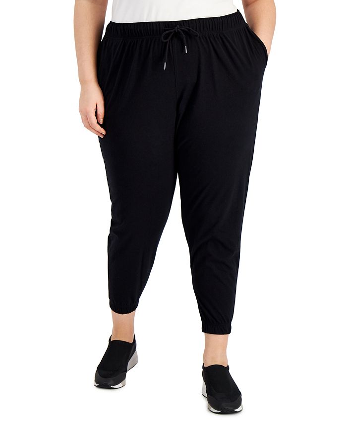 Calça jogger feminina ID Ideology Off Duty preta tamanho 2X