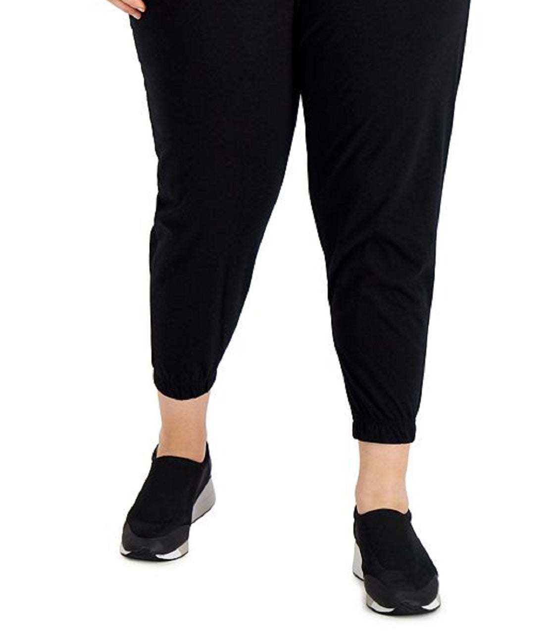 Calça jogger feminina ID Ideology Off Duty preta tamanho 2X