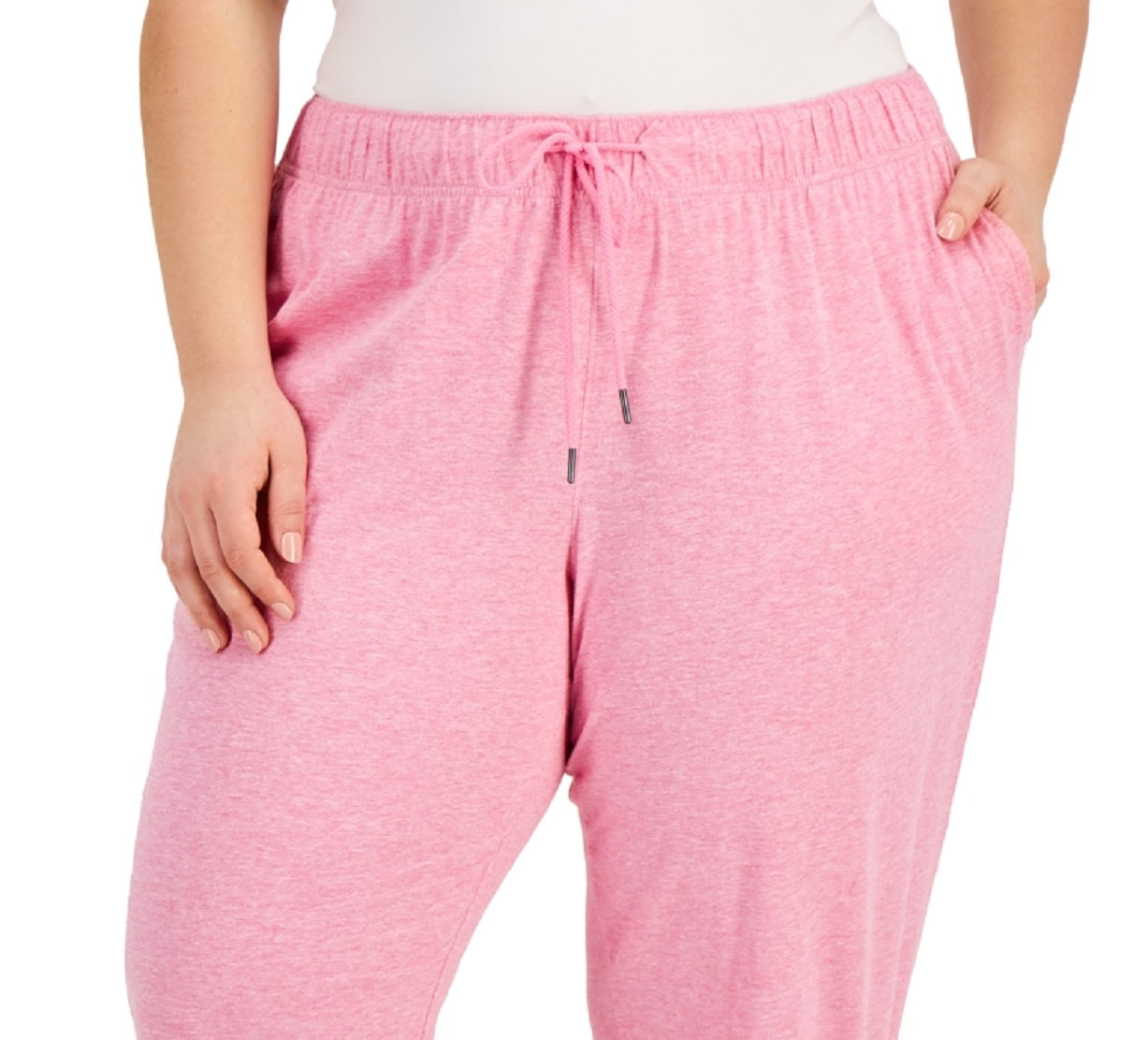 Calça jogger cropped feminina ID Ideology rosa tamanho 3X