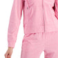 Jaqueta ID Ideology Retro Reciclada Feminina com Zíper Completo Rosa Tamanho XX-G
