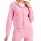 Jaqueta ID Ideology Retro Reciclada Feminina com Zíper Completo Rosa Tamanho XX-G