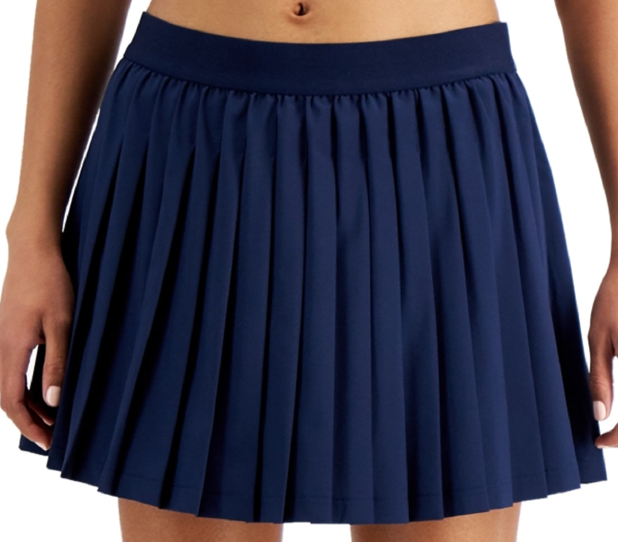 ID Ideology Saia-calça plissada ativa feminina, azul, tamanho médio