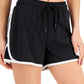 Shorts de corrida feminino ID Ideology com cordão, preto