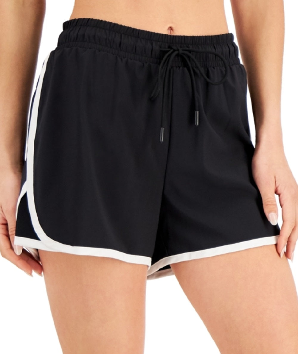 Shorts de corrida feminino ID Ideology com cordão, preto