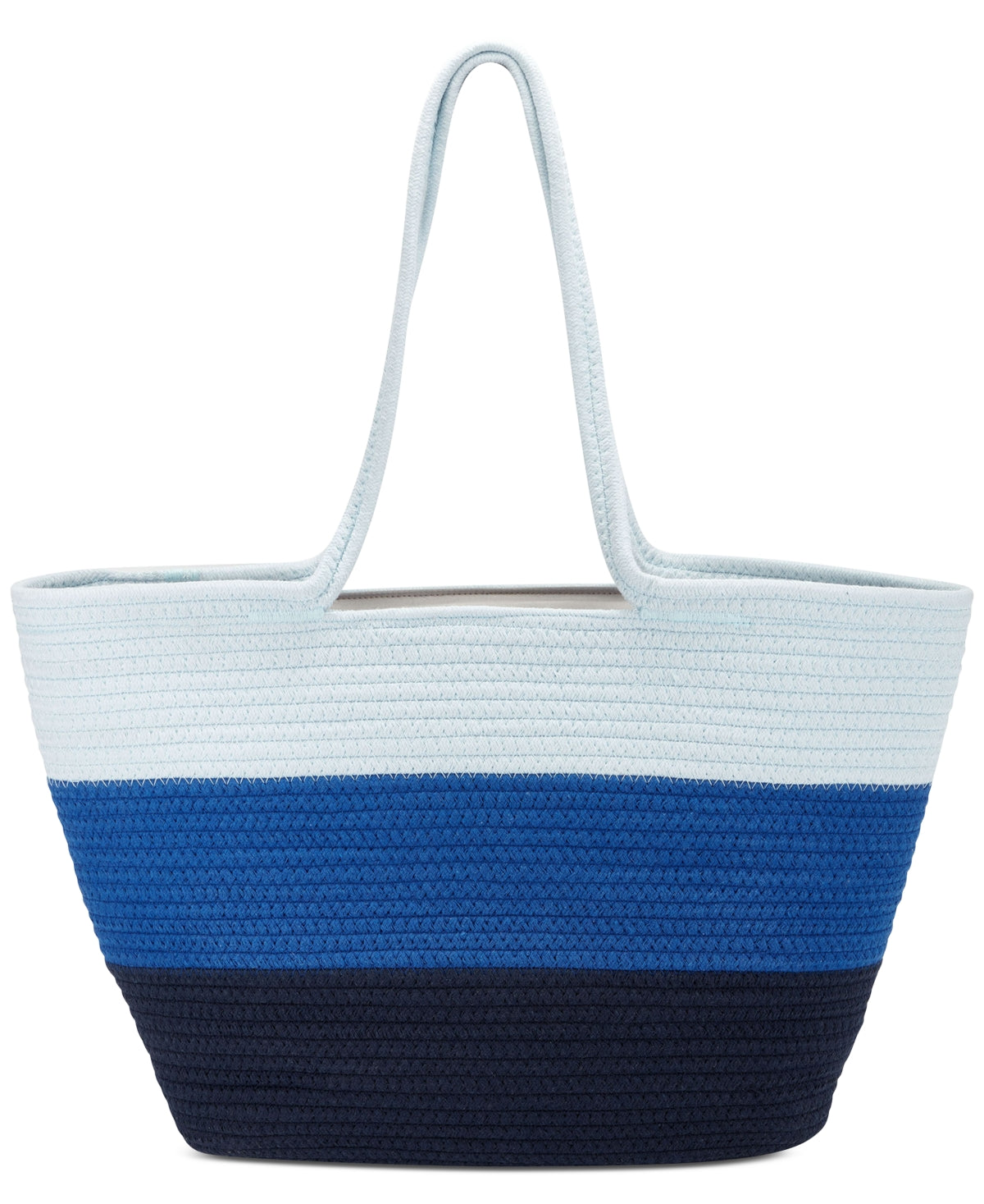 INC International Concepts Bolsa tote feminina Kasie Ombre Rope azul tamanho regular