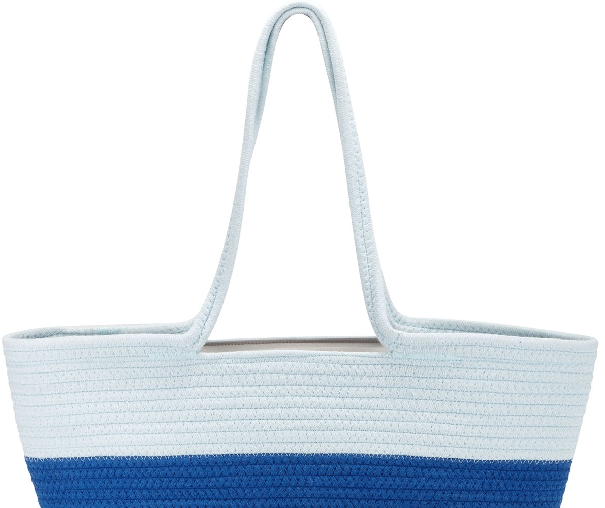 INC International Concepts Bolsa tote feminina Kasie Ombre Rope azul tamanho regular