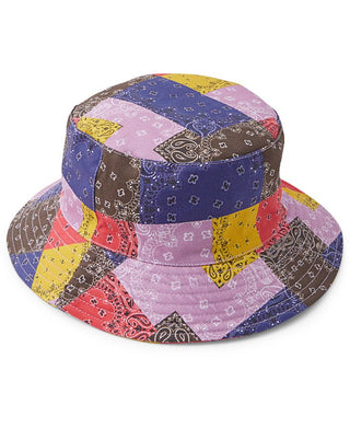 Chapéu Bucket Masculino Sun + Stone Paisley Patchwork Roxo Tamanho Regular