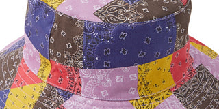 Chapéu Bucket Masculino Sun + Stone Paisley Patchwork Roxo Tamanho Regular