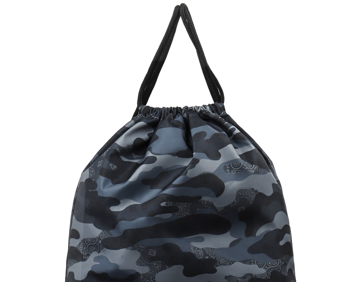 Mochila camuflada masculina Sun + Stone com cordão, azul, tamanho regular