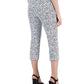 Calça Capri Essencial Feminina Alfani com Controle de Barriga Branca Tamanho 12 Petite