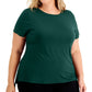 Camiseta Alfani Feminina Lisa Verde Tamanho 0X
