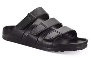 Sandálias Bowie Big Boy's Sun + Stone, pretas, tamanho 8