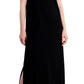 Vestido longo sem mangas de algodão feminino Style &amp; Co, preto, tamanho pequeno