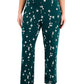 Calça Alfani Feminina Estampa Floral Verde Tamanho 3X