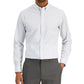 Camisa social masculina Club Room Slim Fit com elasticidade em 4 direções e estampa floral, branca, tamanho médio