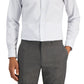 Camisa social masculina Club Room Slim Fit com elasticidade em 4 direções e estampa floral, branca, tamanho médio