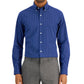 Camisa social masculina Club Room Slim Fit com elasticidade em 4 direções e estampa floral, tamanho grande, azul