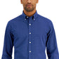 Camisa social masculina Club Room Slim Fit com elasticidade em 4 direções e estampa floral, tamanho grande, azul