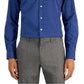 Camisa social masculina Club Room Slim Fit com elasticidade em 4 direções e estampa floral, tamanho grande, azul
