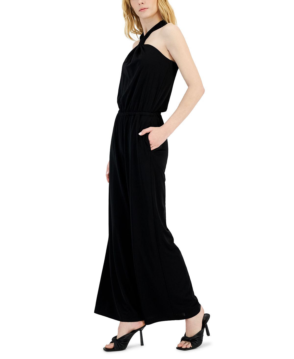 Macacão Halter Feminino INC International Concepts Preto Tamanho X-Grande