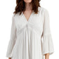 Vestido feminino com acabamento em crochê da INC International Concepts, tamanho X-Large, branco
