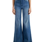 Calça jeans feminina de cintura alta e perna larga, azul, tamanho 8, da Inc International Concepts