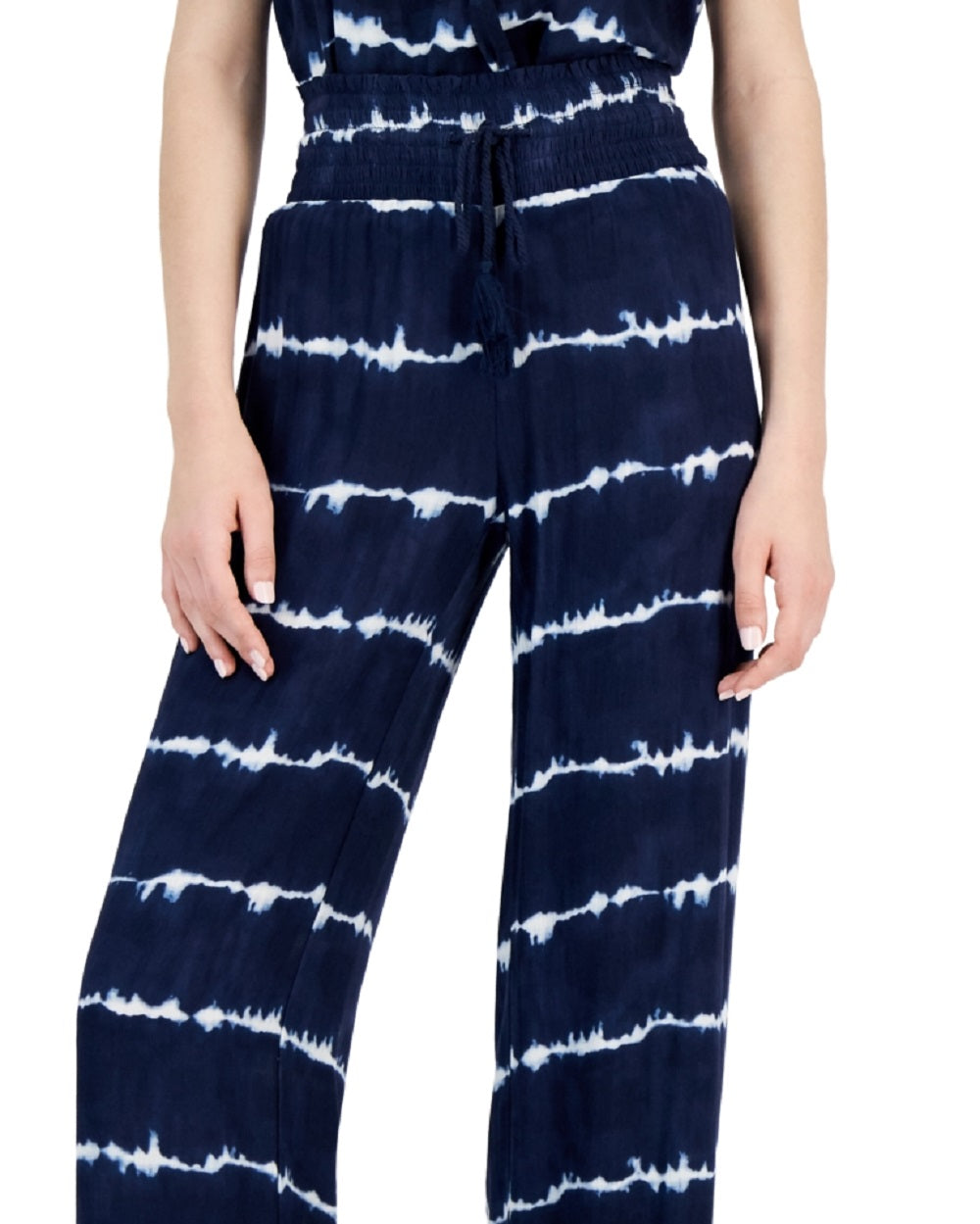 Calça feminina de perna larga INC International Concepts, azul, tamanho XX-G
