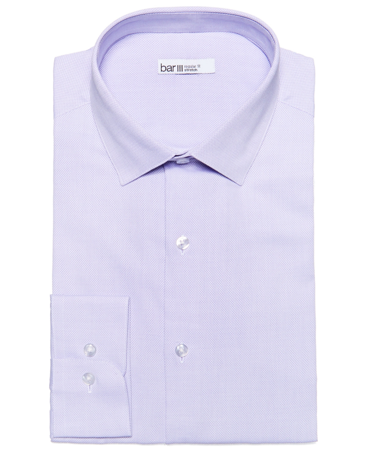Camisa social texturizada Bar III Max Slim Fit masculina, roxa, tamanho grande