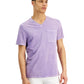 Camiseta masculina com gola V e lavagem ácida, tamanho XS, roxa, da INC International Concepts