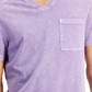 Camiseta masculina com gola V e lavagem ácida, tamanho XS, roxa, da INC International Concepts