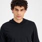 Moletom com capuz masculino Island Breeze Burnout da INC International Concepts, preto, tamanho XX-G