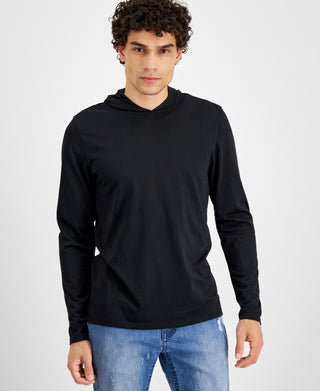 Moletom com capuz masculino Island Breeze Burnout da INC International Concepts, preto, tamanho XX-G