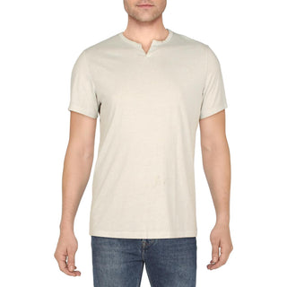 Camiseta masculina mesclada com gola dividida, tamanho extragrande, da INC International Concepts