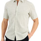 Camiseta masculina Alfani com estampa geométrica, branca, tamanho pequeno