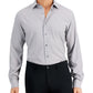 Camisa social masculina Alfani Slim Fit com estampa geométrica elástica em 4 direções, cinza, tamanho 17 x 34 x 35
