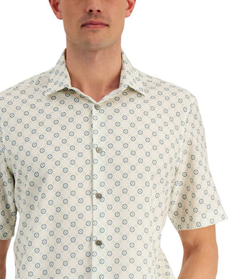 Camiseta Alfani Masculina Crescent Print Branca Tamanho XX-G