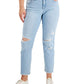 Jeans feminino estilo &amp; co, namorada, azul, tamanho 10
