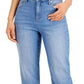 Jeans cropped feminino Style &amp; Co, cintura alta, azul, tamanho 18