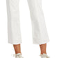 Jeans curto feminino Style &amp; Co com botões e braguilha, branco, tamanho 8